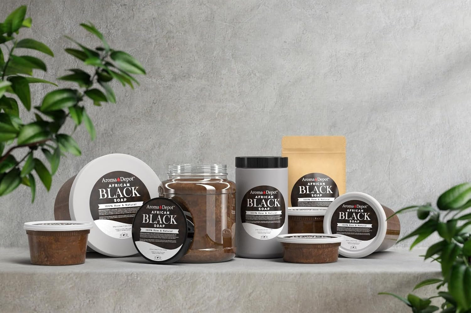 African Black Soap Paste 32 Oz 100% Natural Raw Soap for Acne, Eczema, Psoriasis, and Dry Skin Scar Removal Face and Body Wash. Handmade Imported from Ghana
